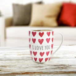 Koffiemok MR Lover Lover - 1x - Keramiek - Wit/rood 5 Koffiemok MR Lover Lover - 1x - Keramiek - Wit/rood -Luxe Servieswinkel bcd9b9ec2fd0413bb8e32a3b55e0b966
