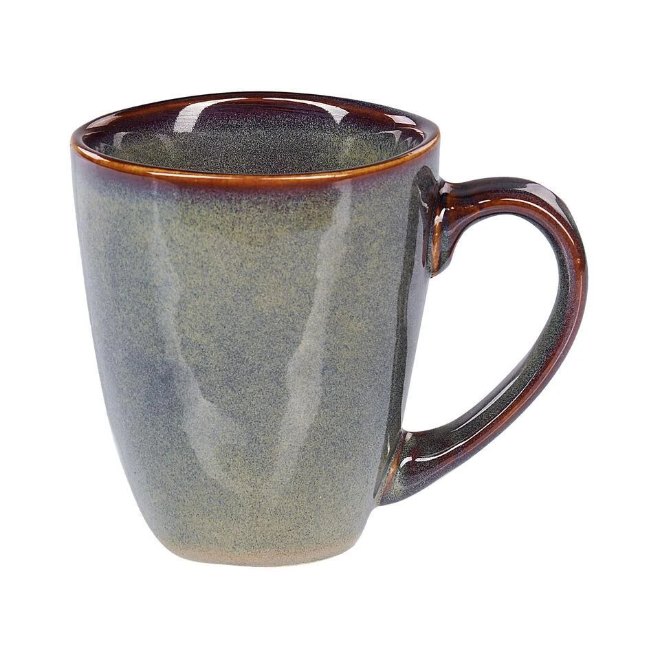 THYME - Serviesset 16 Delig - Donkergroen - Steengoed 5 THYME - Serviesset 16 Delig - Donkergroen - Steengoed - Afbeelding 5