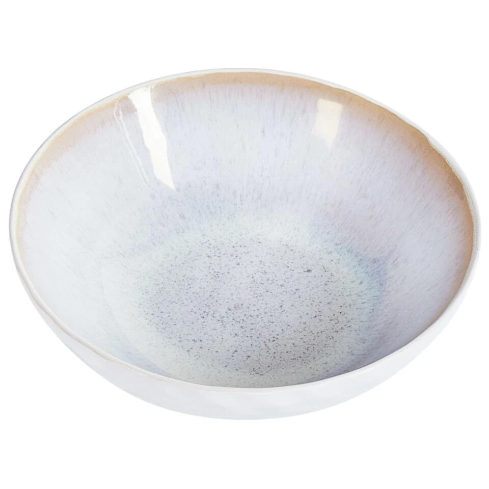 SESAME - Diepe Borden Set Van 8 - Lichtgrijs - Steengoed 6 SESAME - Diepe Borden Set Van 8 - Lichtgrijs - Steengoed - Afbeelding 6