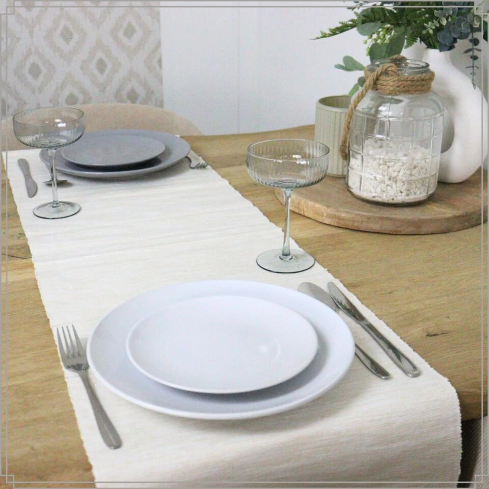 OTIX Dinerborden Bordenset 6 Persoons Wit 26cm Aardewerk ALDER 2 OTIX Dinerborden Bordenset 6 Persoons Wit 26cm Aardewerk ALDER - Afbeelding 2