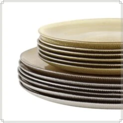 OTIX Dinerborden Bordenset 6 Persoons Onderborden Goud -Luxe Servieswinkel cadb5d6beacb4f3885030f566f186807