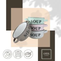 OTIX Soepkommen Met Oor Set Van 4 Schaaltjes 500ml Diverse Kleuren -Luxe Servieswinkel ccd22a58c64742f3ade3be7808548cec