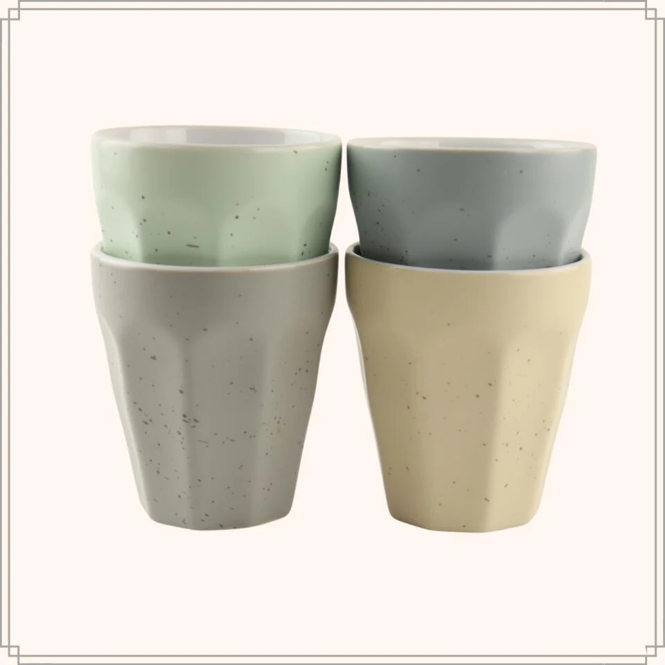 OTIX Koffie Kopjes 4 Stuks 250 Ml Zonder Oor Koffietassen Porselein 6 OTIX Koffie Kopjes 4 Stuks 250 Ml Zonder Oor Koffietassen Porselein - Afbeelding 6