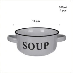 OTIX Soepkommen Met Oor Set Van 4 Schaaltjes 500ml Diverse Kleuren -Luxe Servieswinkel d0358bb6cf6d4a6aa5d7d88f5334674b