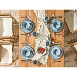 JUNIPER - Serviesset 16 Delig - Lichtblauw - Steengoed -Luxe Servieswinkel d386d9cfd64c4d8da6e3d1f4a8541106