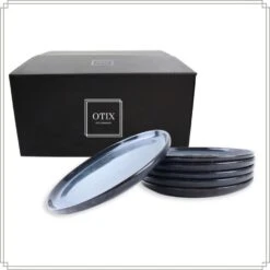OTIX Dinerborden Bordenset 6 Persoons 26cm Blauw Aardewerk EBONY 17 OTIX Dinerborden Bordenset 6 Persoons 26cm Blauw Aardewerk EBONY -Luxe Servieswinkel d3cb198b784a41c499a63600c04ea9a2