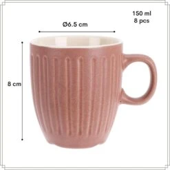 OTIX Koffiekopjes 8 Delig Moss - Multikleur -Luxe Servieswinkel d437223be0f5414cb87e0117dd7d583e