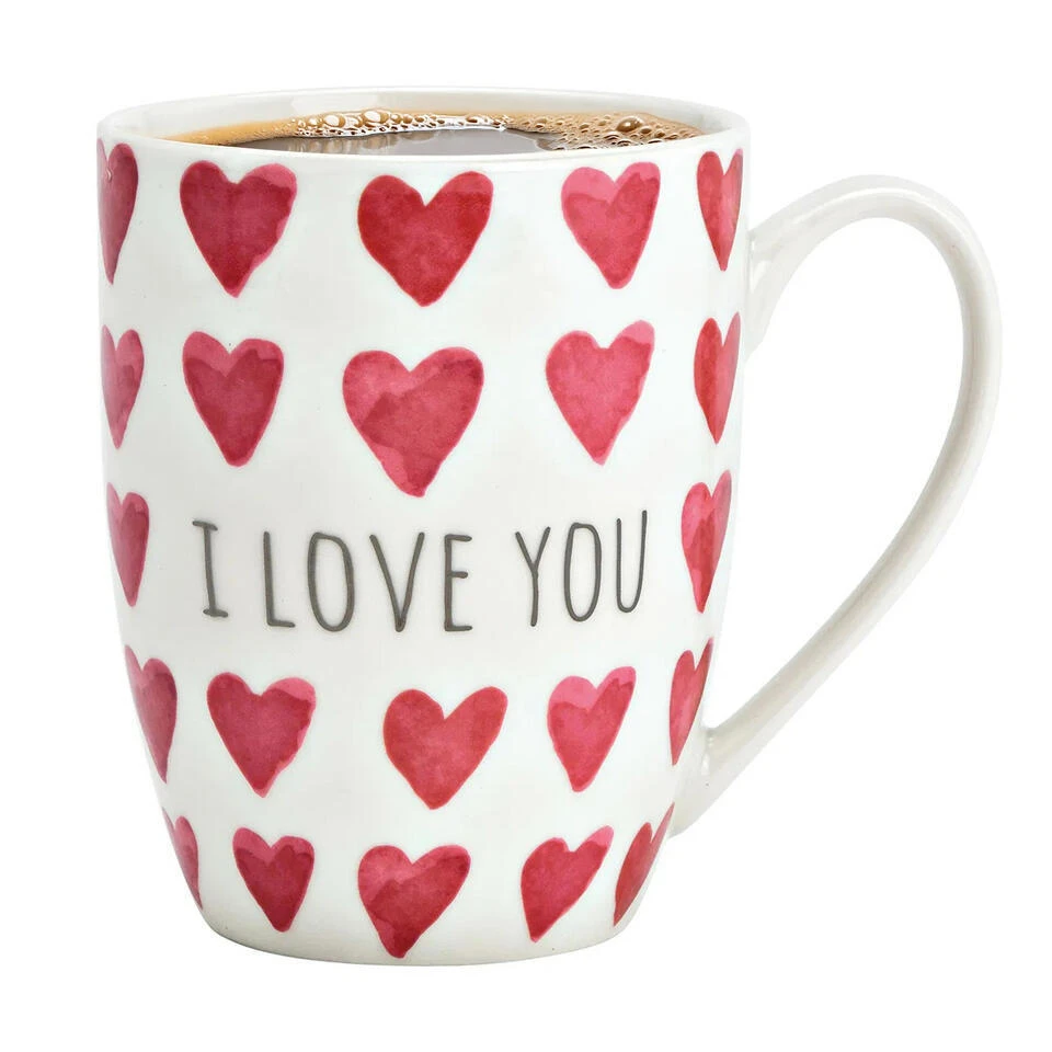 Koffiemok MR Lover Lover - 1x - Keramiek - Wit/rood 2 Koffiemok MR Lover Lover - 1x - Keramiek - Wit/rood - Afbeelding 2