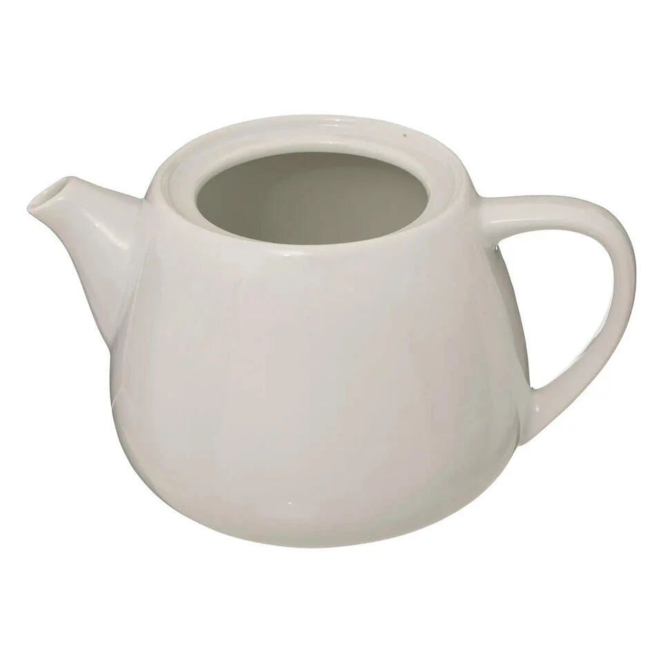 Merkloos Secret De Gourmet Theepot Cameron - 1000 Ml - Keramiek - Wit 2 Merkloos Secret De Gourmet Theepot Cameron - 1000 Ml - Keramiek - Wit - Afbeelding 2