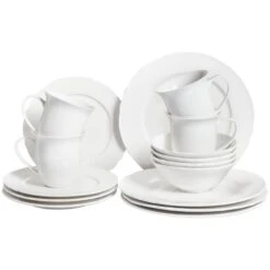 ELDERBERRY - Servies Set Van 16 - Wit - Porselein -Luxe Servieswinkel d67e5c3001ba421b86861d1d55d2c00d