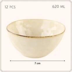 OTIX Soepkommen 12 Persoons Beige 620ml Keramiek MAPLE -Luxe Servieswinkel dc1110730682473b9d51efc130d92df7