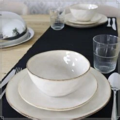 OTIX Dinerborden Bordenset 6 Persoons Beige 27cm Keramiek -Luxe Servieswinkel dc511946850146f295234471bcdd463a