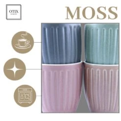 OTIX Koffiekopjes 8 Delig Moss - Multikleur -Luxe Servieswinkel de72c5a184ef4e55ad8c8ea4f76b6a8c