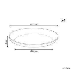 COSTMARY - Dinerborden Set Van 4 - Grijs - Steengoed -Luxe Servieswinkel e1b9462689264db6a402b1ab0e6b6526