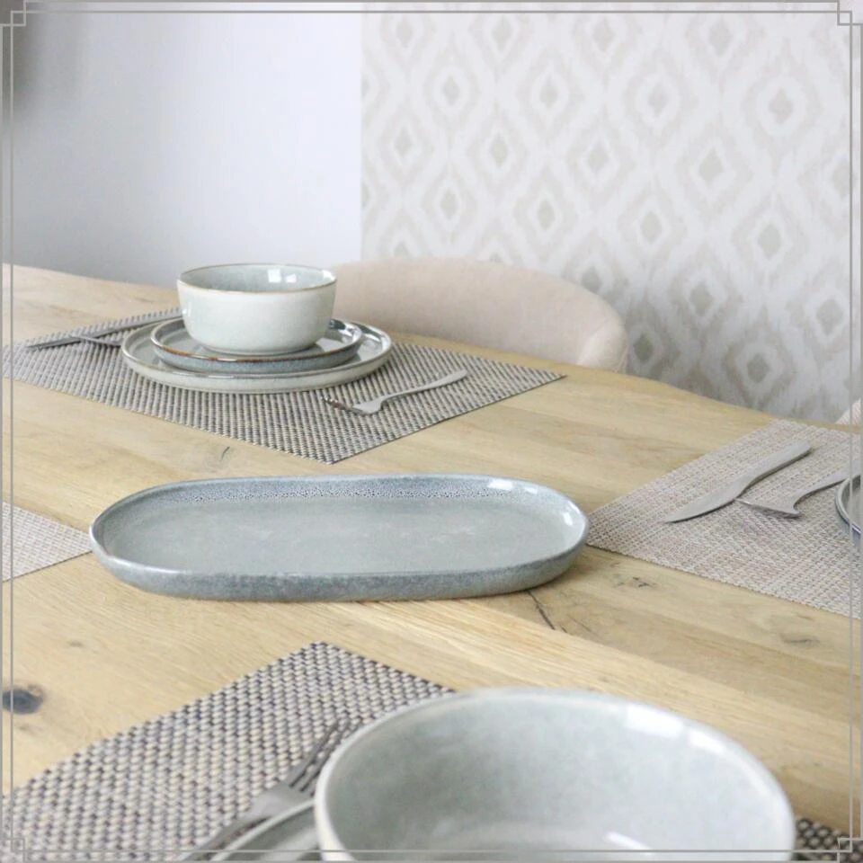 OTIX Serveerschaal Tapas Schaal Ovaal Serveerschotel 31x17 Aardewerk BEECH 3 OTIX Serveerschaal Tapas Schaal Ovaal Serveerschotel 31x17 Aardewerk BEECH - Afbeelding 3