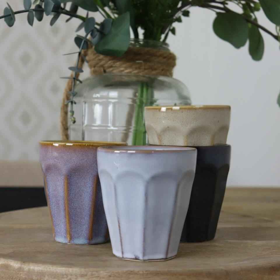 OTIX Koffie Kopjes 4 Stuks 250 Ml Zonder Oor Koffietassen Porselein Hittebest... 2 OTIX Koffie Kopjes 4 Stuks 250 Ml Zonder Oor Koffietassen Porselein Hittebest... - Afbeelding 2