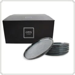 OTIX Ontbijtborden Bordenset 6 Persoons 21cm Dessertbord Ontbijtborden Blauw... -Luxe Servieswinkel e54b3728b818400482e19876ace28f42