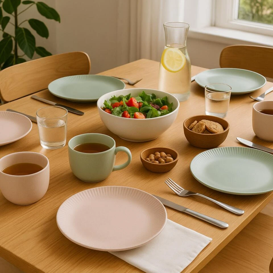 OTIX Dinerborden 6 Stuks Aurora - Multikleur 3 OTIX Dinerborden 6 Stuks Aurora - Multikleur - Afbeelding 3