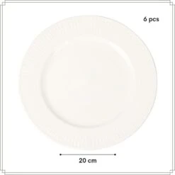 OTIX Ontbijtborden Bordenset 6 Persoons 20cm Dessertbord Ontbijtborden Wit Po... 13 OTIX Ontbijtborden Bordenset 6 Persoons 20cm Dessertbord Ontbijtborden Wit Po... -Luxe Servieswinkel ea8a9302dc3f4aeea891a6ce4b67e26c