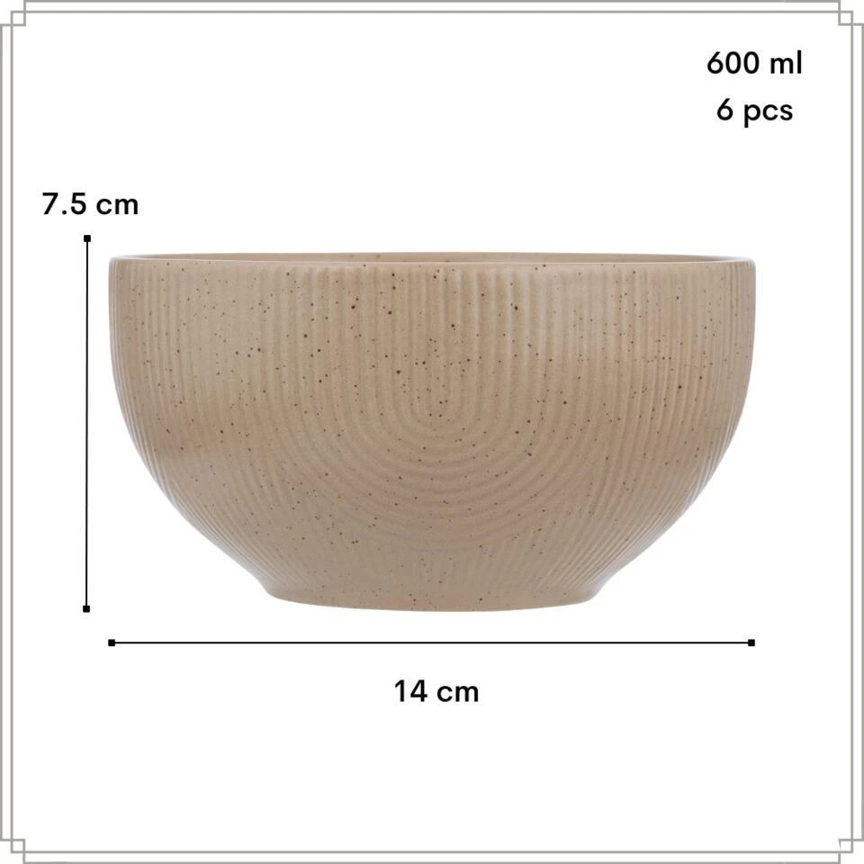 OTIX Soepkommen Zonder Oor Set Van 6 Schaaltjes 600ml Caramel Aardewerk TEAK 5 OTIX Soepkommen Zonder Oor Set Van 6 Schaaltjes 600ml Caramel Aardewerk TEAK - Afbeelding 5