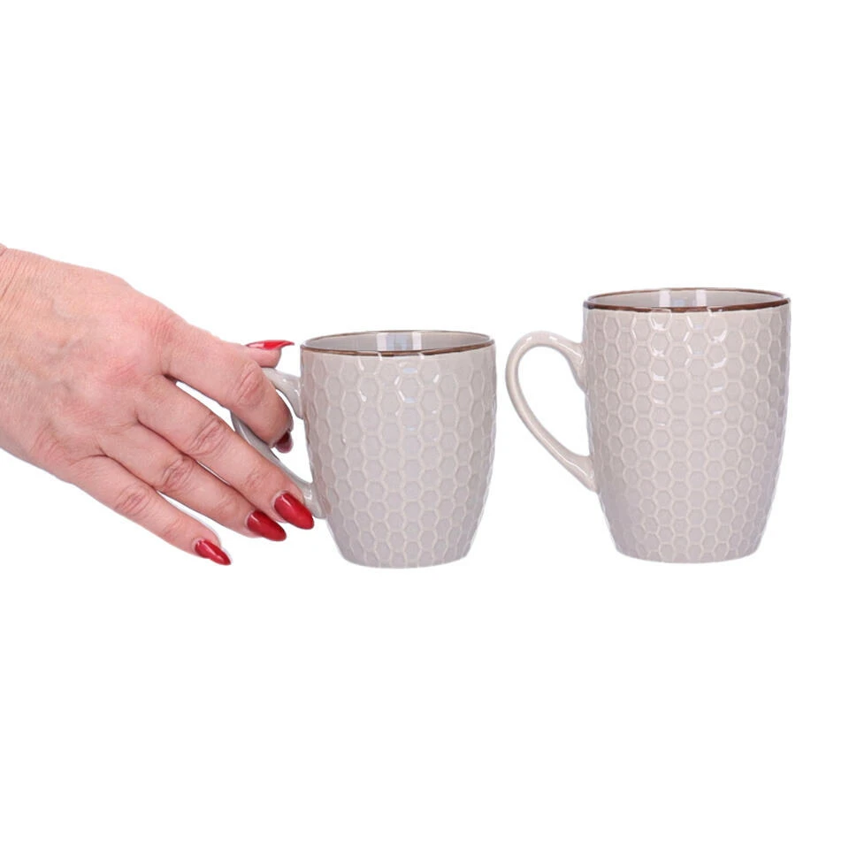 Excellent Houseware Koffiekopjes - 4x - Multi-kleur -200 Ml 3 Excellent Houseware Koffiekopjes - 4x - Multi-kleur -200 Ml - Afbeelding 3