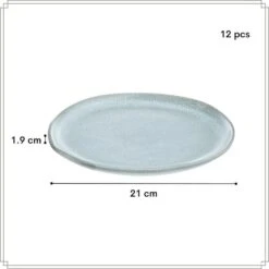 OTIX Ontbijtborden Bordenset 12 Persoons Dessertbord 21cm Aardewerk -Luxe Servieswinkel f2e37aa72dd44683916f40f3c2057eb2