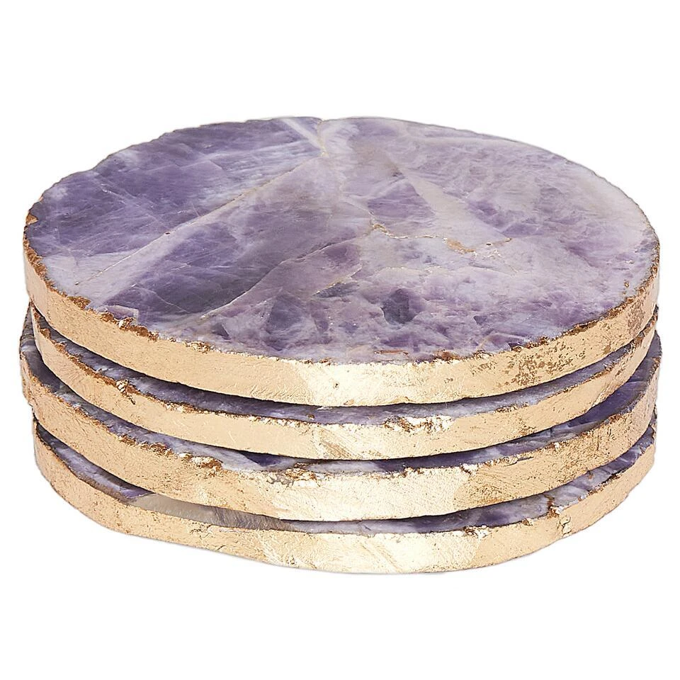 TRIKALA - Onderzetter - Violet - Agaatsteen 6 TRIKALA - Onderzetter - Violet - Agaatsteen - Afbeelding 6