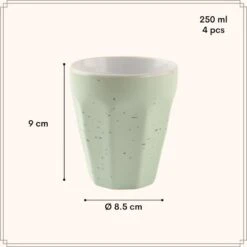 OTIX Koffie Kopjes 4 Stuks 250 Ml Zonder Oor Koffietassen Porselein 13 OTIX Koffie Kopjes 4 Stuks 250 Ml Zonder Oor Koffietassen Porselein -Luxe Servieswinkel fef38c7261b9427ca541791b63f15499