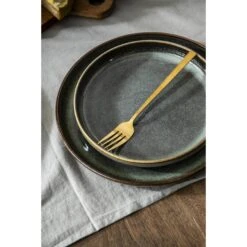 Dinerbord Emma - Groen - Stoneware - Ø27 Cm 9 Dinerbord Emma - Groen - Stoneware - Ø27 Cm -Luxe Servieswinkel sf 72100100 1010