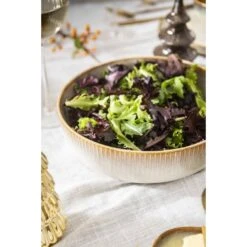 Saladeschaal Camille - Beige - Stoneware - Ø22,5 Cm -Luxe Servieswinkel sf 72100142 1011