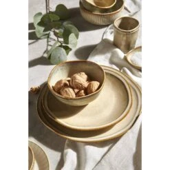 Dinerbord Anna - Beige - Stoneware - Ø27 Cm 7 Dinerbord Anna - Beige - Stoneware - Ø27 Cm -Luxe Servieswinkel sf 72100180 1011