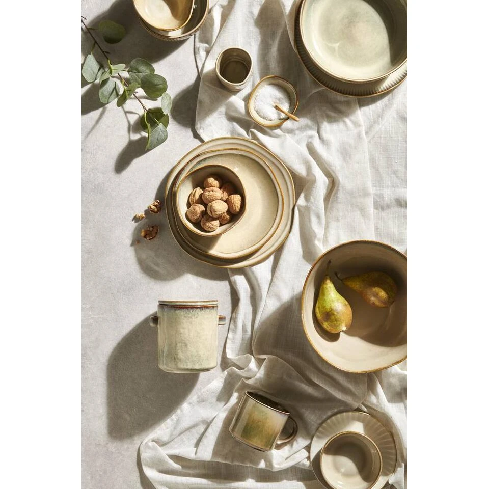 Dinerbord Anna - Beige - Stoneware - Ø27 Cm 2 Dinerbord Anna - Beige - Stoneware - Ø27 Cm - Afbeelding 2