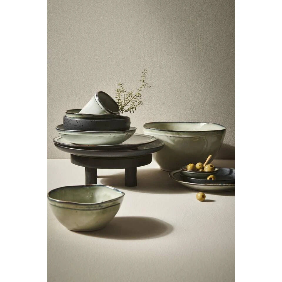 Diep Bord Liz - Zwart - Stoneware - Ø16,3 Cm 2 Diep Bord Liz - Zwart - Stoneware - Ø16,3 Cm - Afbeelding 2